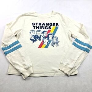 Retro looking Netfix Stranger Things long sleeve crop shirt